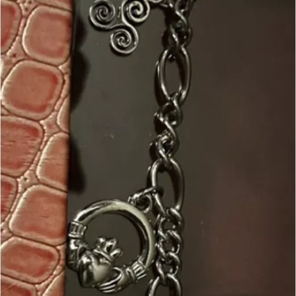 Steel By Design Irish Charm Bracelet, 7.5”